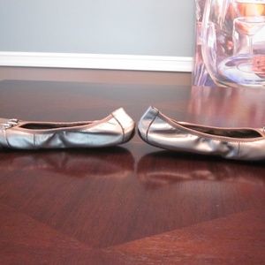 MeToo Gold-Bronze Ballet Flats